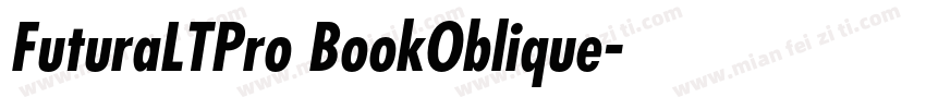 FuturaLTPro BookOblique字体转换